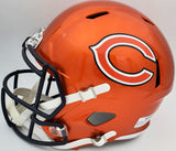 JUSTIN FIELDS AUTOGRAPHED BEARS FLASH ORANGE FULL SIZE HELMET BECKETT 197095