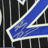 FRAMED Autographed/Signed SHAQUILLE O'NEAL 33x42 Orlando Black Jersey BAS COA