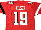 TEXAS TECH TYREE WILSON AUTOGRAPHED SIGNED RED JERSEY BECKETT WITNESS 215904