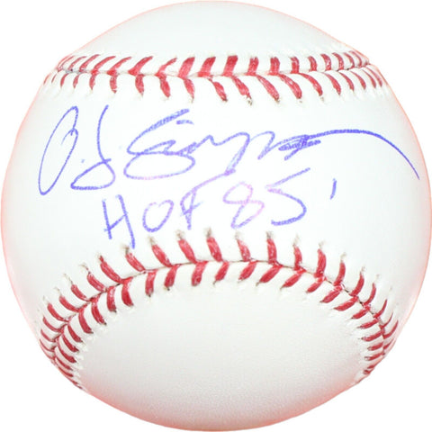 Oj Simpson Autographed/Signed Buffalo Bills Baseball HOF JSA 42703