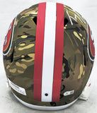 Trey Lance Autographed 49ers Camo Full Size Speed Helmet Beckett Witness WL69320