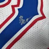 Framed Autographed/Signed Darryn Peterson 35x39 Kansas White Jersey BAS COA