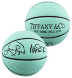 Magic Johnson & Larry Bird Signed Tiffany & Co X Spalding Basketball LE BAS W 2
