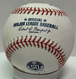 Brewers TREVOR HOFFMAN Signed 50th Anniversary LOGO Baseball w/ script AUTO JSA