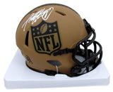 Adrian Peterson Signed/Autographed Mini Football Helmet Vikings Beckett 200045