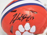 HUNTER RENFROW AUTOGRAPHED CLEMSON ORANGE SPEED MINI HELMET BECKETT QR 216121