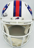 KELLY THOMAS REED AUTOGRAPHED BILLS GREATS FULL SIZE AUTH HELMET BECKETT 236170