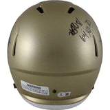 Kordell Stewart Michael Westbrook Signed Colorado Buffaloes F/S Helmet BAS 50906