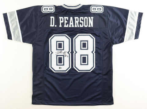 Drew Pearson Signed Dallas Cowboys Jersey Inscribed "HOF 21" (Beckett)All Pro WR