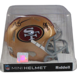 Patrick Willis NaVorro Bowman Signed San Francisco 49ers Mini Helmet BAS 55285