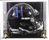 Texans Nico Collins Signed 2024 H-Town Full Size Speed Rep Helmet w Case BAS W 2