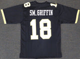 UCF GOLDEN KNIGHTS SHAQUEM GRIFFIN AUTOGRAPHED BLACK JERSEY 13-0 MCS HOLO 134405