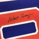 Autographed/Signed WALT FRAZIER New York Blue Basketball Jersey PSA/DNA COA Auto