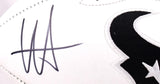 Will Anderson Autographed Houston Texans Logo Football- Fanatics *Black
