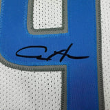 Autographed/Signed Aidan Hutchinson Detroit White Football Jersey Beckett COA