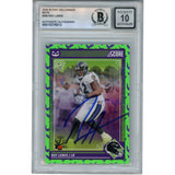 Ray Lewis Autographed 24 Score Halloween Bats #290 Trading Card Beckett 53061