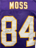 Randy Moss Signed Minnesota Vikings Career Highlight Jersey (JSA) All Pro W.R.