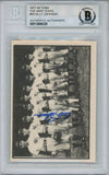 Billy Johnson Signed 1977-80 TCMA The War Years #55 Card Beckett Slab 38437