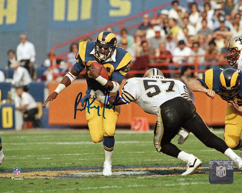 Rickey Jackson Signed New Orleans Saints vs Rams 8x10 Photo - (SCHWARTZ COA)