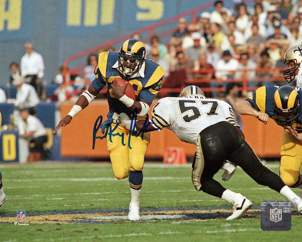 Rickey Jackson Signed New Orleans Saints vs Rams 8x10 Photo - (SCHWARTZ COA)