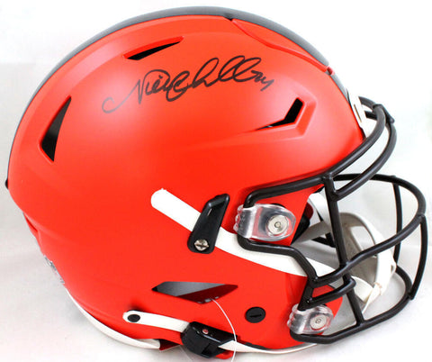 Nick Chubb Autographed Cleveland Browns F/ Speed Flex Helmet-Beckett W Hologram