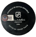 David Pastrnak Boston Bruins Signed 100th Centennial Official Game Puck BAS