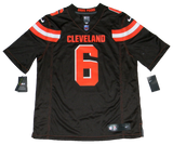 BAKER MAYFIELD SIGNED CLEVELAND BROWNS #6 NIKE LIMITED JERSEY W/ 18 #1 PICK
