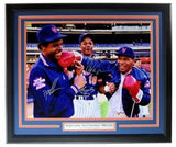 Gooden/Darryl Strawberry/Mike Tyson Signed 16x20 Photo Mets Framed JSA 180512