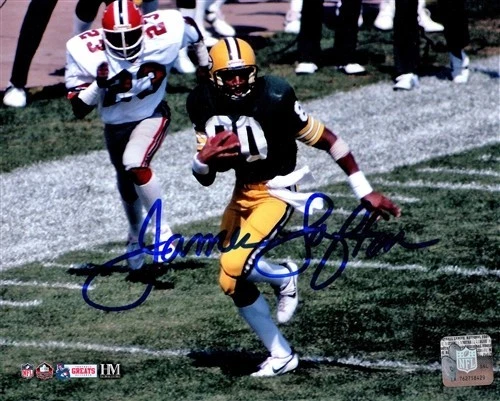 Packers receiver JAMES LOFTON Signed 8x10 Photo #8 AUTO - HOF '03 - Pro Bowl