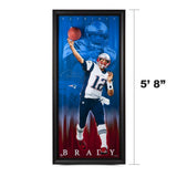 Tom Brady Autographed Patriots Breaking Through 30” x 70”