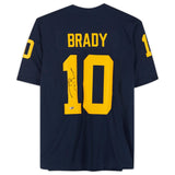 Tom Brady Navy Michigan Wolverines Autographed Nike Limited Jersey