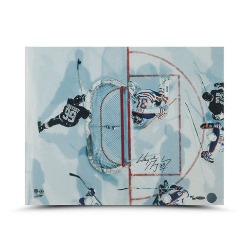 Wayne Gretzky Autographed "Aerial Assault" 16 x 20