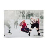 Wayne Gretzky & Patrick Roy Autographed "1993 Stanley Cup, Game 4" 24 x 16