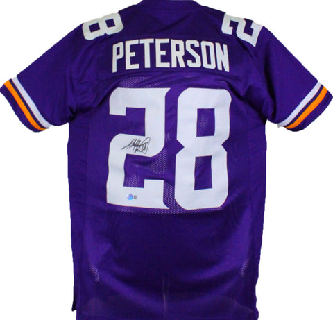 Adrian Peterson Autographed Purple Pro Style Jersey-Beckett W Hologram