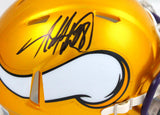 Adrian Peterson Signed Minn. Vikings Flash Speed Mini Helmet-Beckett W Hologram