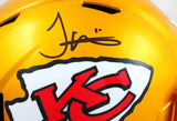 Tyreek Hill Signed KC Chiefs F/S Flash Speed Helmet-Beckett W Hologram *Black