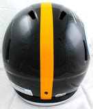 TJ Watt Autographed Pittsburgh Steelers F/S Speed Helmet-Beckett W Holo *Silver