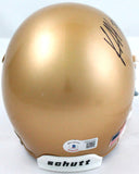 Kyren Williams Autographed Notre Dame Schutt Mini Helmet-Beckett W Hologram