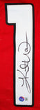 Kurt Warner Autographed Red Pro Style Jersey-Beckett W Hologram *Black