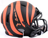 Ja'Marr Chase Signed Cincinnati Bengals Eclipse Speed Mini Helmet-Beckett W Holo