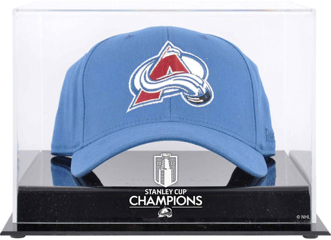 Avalanche 2022 Stanley Cup Champs Acrylic Cap Logo Display Case