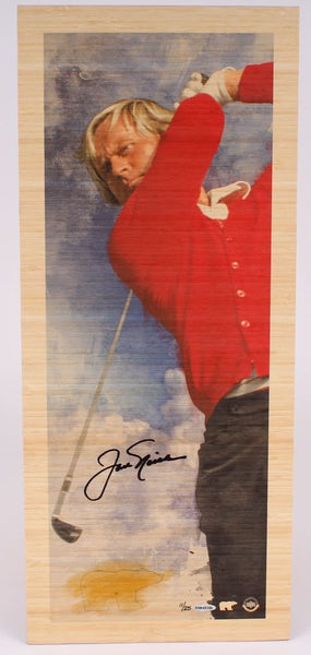 Jack Nicklaus Autographed "Fearless" Bamboo Print