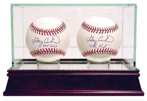 Glass Double Baseball Case