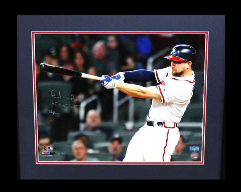 Ender Inciarte Signed Atlanta Braves Framed 16x20 MLB Photo With "1st SunTrust Home Run" Inscription