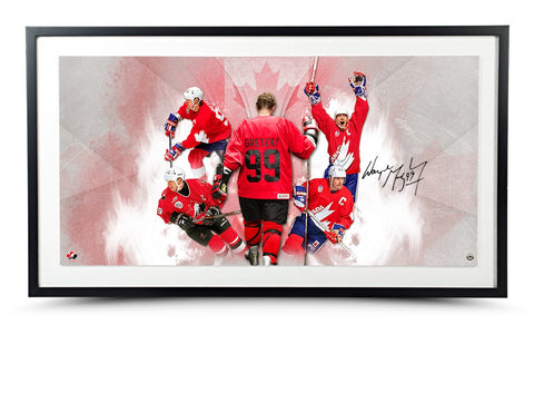 Wayne Gretzky Autographed 'Homeland' 36x18 Picture- Framed
