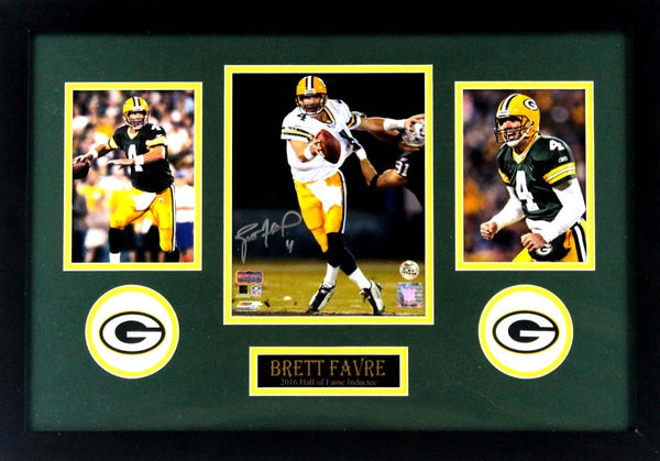 Brett Favre Signed Green Bay Packers Framed 8x10 NFL Photo - Monday Night Football