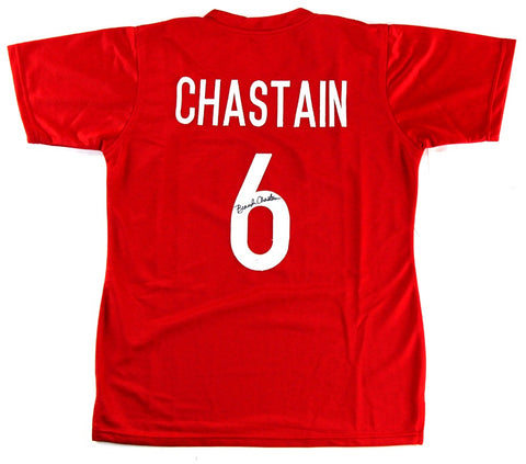 Brandi Chastain Signed Team USA Soccer Red Custom Jersey