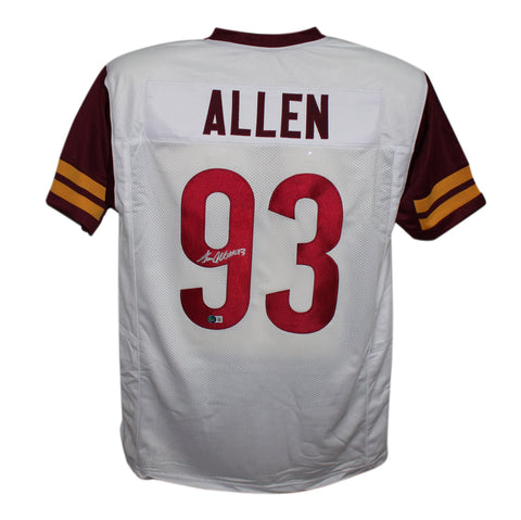 Jonathan Allen Autographed/Signed Pro Style White XL Jersey Beckett 37715