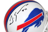 Tremaine Edmunds Signed Buffalo Bills 2021 VSR4 Mini Helmet Beckett 34818