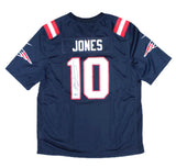 Mac Jones New England Patriots Signed Navy Nike Game Jersey BAS